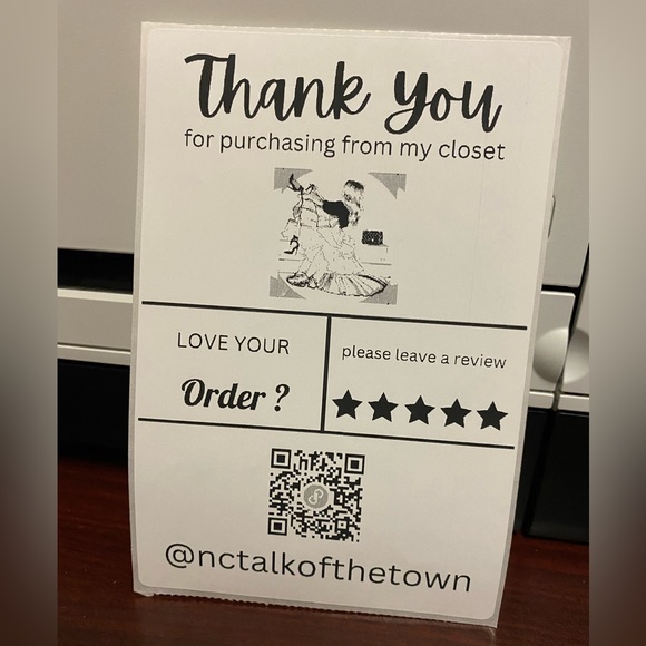 Large Custom Personalized Thermal Package Labels Stickers for Resellers … - Picture 3 of 3